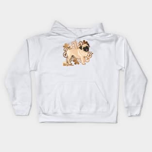 Fawn Pug Kids Hoodie